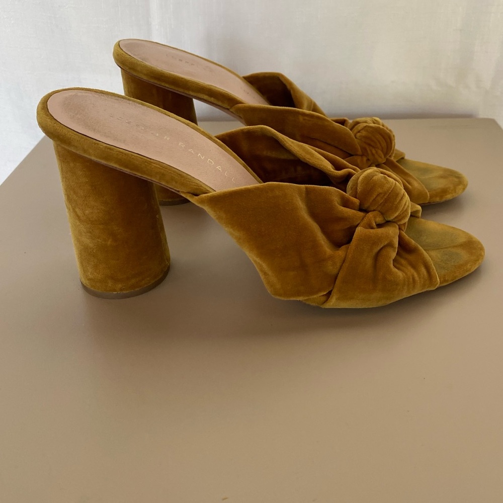 Loeffler Randall coco knotted velvet mule